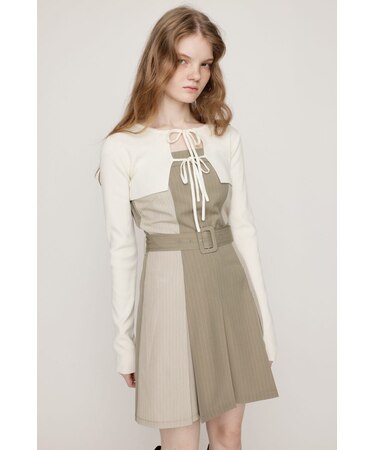 BOX PLEATS CAMI S/OP SET