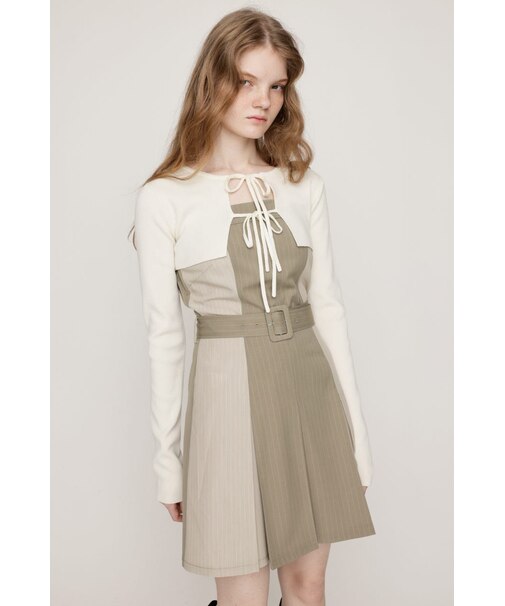 BOX PLEATS CAMI S/OP SET