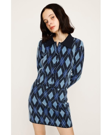 ARGYLE CHECK HG POLO シャツ