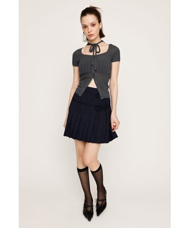DOUBLE RIBBON PLEATS スカート