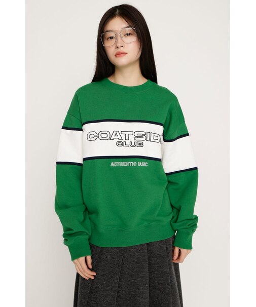 BLOCKING LINE LOGO SW トップス