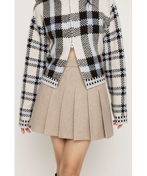 PLEATS ショートスカート