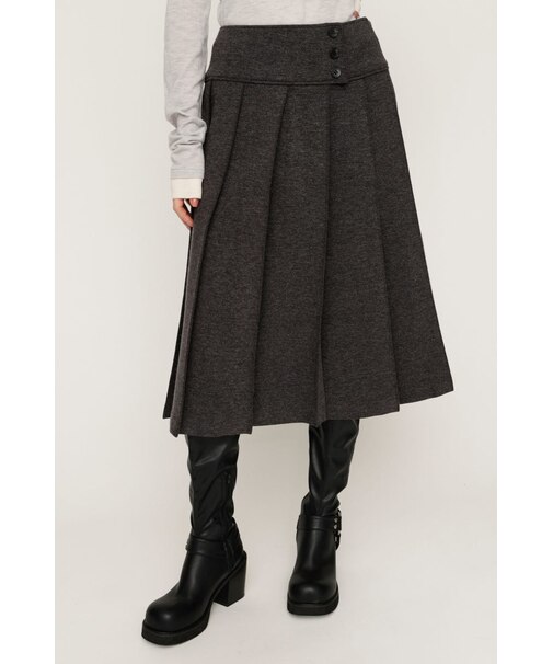 KNITTING PLEATS スカート