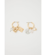 HOOP CHARM ピアス