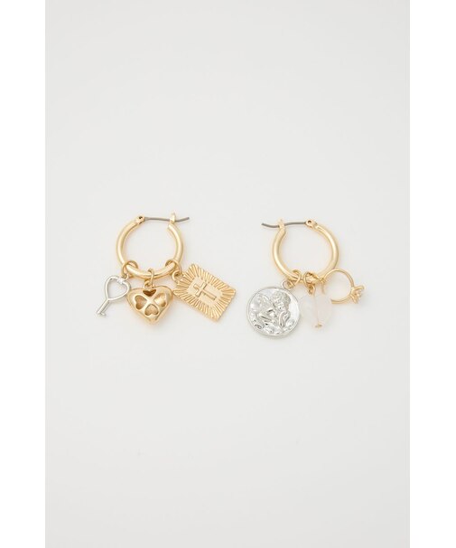 HOOP CHARM ピアス
