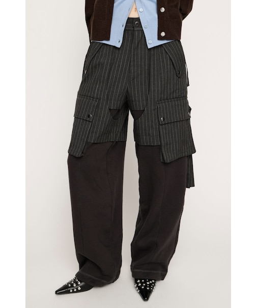 KNIT DOCKING CARGO パンツ