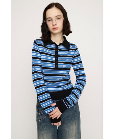 HG KNIT POLO トップス