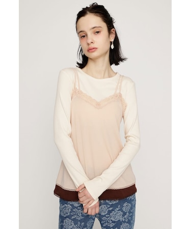 CAMI LAYERED C/N トップス