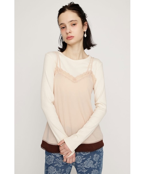 CAMI LAYERED C/N トップス