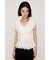 CUT LACE FRILL トップス