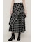 PLAID FLARE DESIGN スカート
