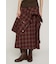 PLAID FLARE DESIGN スカート