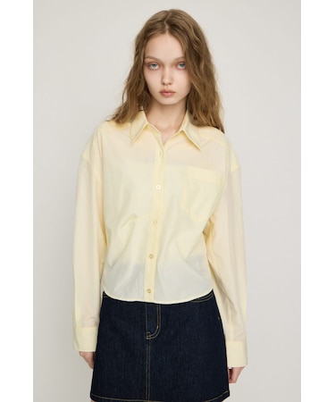 BACK DRAPE HEM シャツ