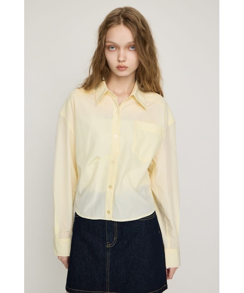 BACK DRAPE HEM シャツ