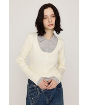 【SNSで話題！】【LIMITED ITEM】LAYERED LIKE KNIT トップス
