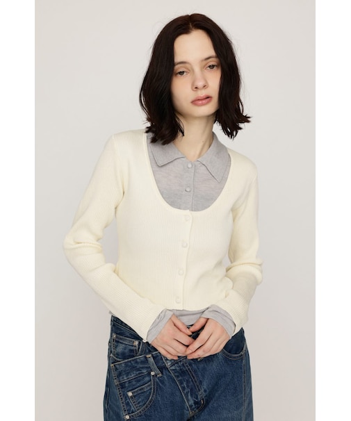 【SNSで話題！】【LIMITED ITEM】LAYERED LIKE KNIT トップス