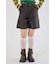 ヴィンテージフェイクレザーハーフパンツ