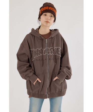 【UNISEX】(THRASHER) デニムフードブルゾン