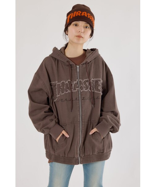 【UNISEX】(THRASHER) デニムフードブルゾン