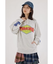 【UNISEX】(THRASHER) レイヤードスウェットパーカー