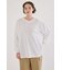 梨地VネックロングスリーブTシャツ