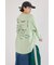 梨地VネックロングスリーブTシャツ