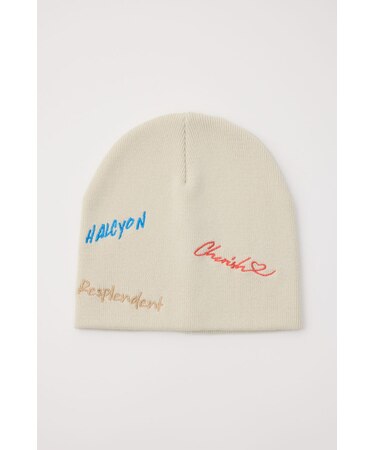embroidery ビーニー