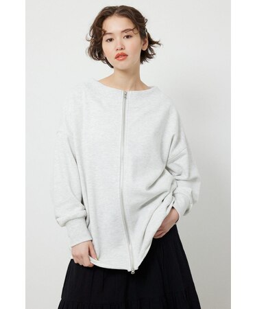 2WAYオフショルダージップトップス