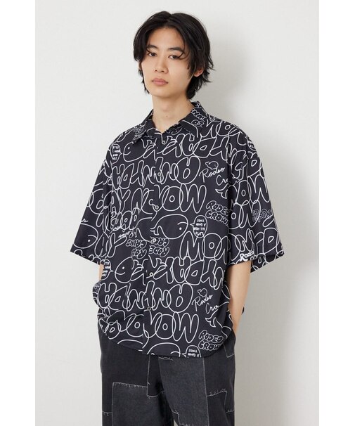 ドローイングホエールシャツ
