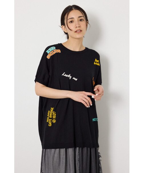 G.V embroideryニットトップス