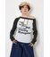 ワンショルラグランメッセージロングTシャツ