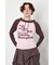 ワンショルラグランメッセージロングTシャツ