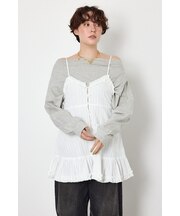 フリルキャミチュニックワンピース
