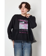 【WEB限定】チュールドッキングトップス