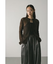 2WAYモヘアミックスリボンニット