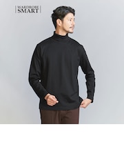 【WEB限定 WARDROBE SMART】 クリア ガスコットン タートルネック カットソー【抗菌・防臭】