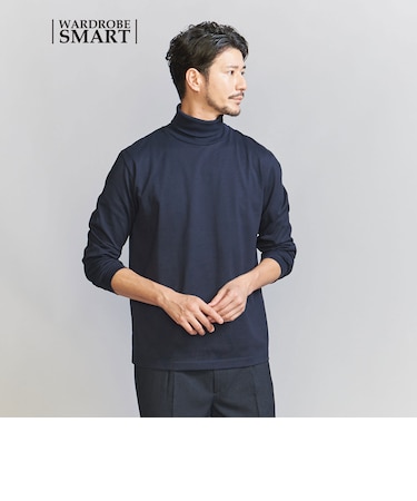【WEB限定 WARDROBE SMART】 クリア ガスコットン タートルネック カットソー【抗菌・防臭】