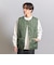 ＜TAION＞ ミリタリー クルーネック ダウンベスト