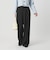 【WEB限定 Wardrobe DAILY MINIMAL】ダブルクロス タックワイドストレートパンツ ウォッシャブル
