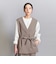 【WEB限定 Wardrobe DAILY MINIMAL】ダブルクロス リボンベルトジレ ウォッシャブル