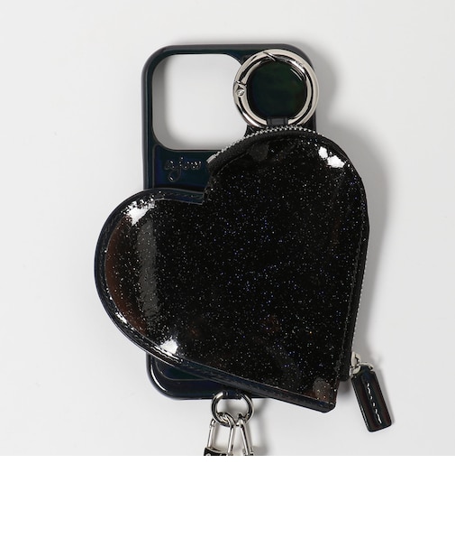 <ajew>PVC HEART PLANET POCKET iPhone16Proケース