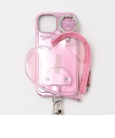 <ajew>PVC HEART PLANET POCKET iPhone15ケース