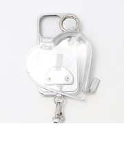 <ajew>PVC HEART PLANET POCKET iPhone15Proケース