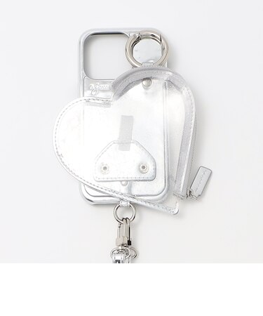 <ajew>PVC HEART PLANET POCKET iPhone15Proケース