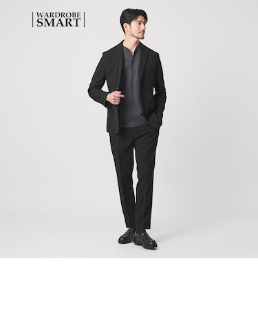 【WEB限定 WARDROBE SMART】LANATEC セットアップ/背抜きジャケット&イージーパンツ