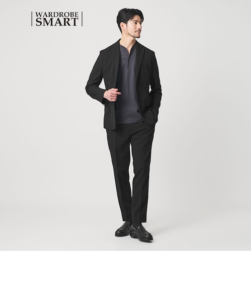 【WEB限定 WARDROBE SMART】LANATEC セットアップ/背抜きジャケット&イージーパンツ