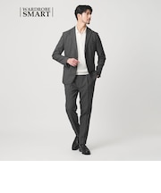【WEB限定 WARDROBE SMART】LANATEC セットアップ/背抜きジャケット&イージーパンツ