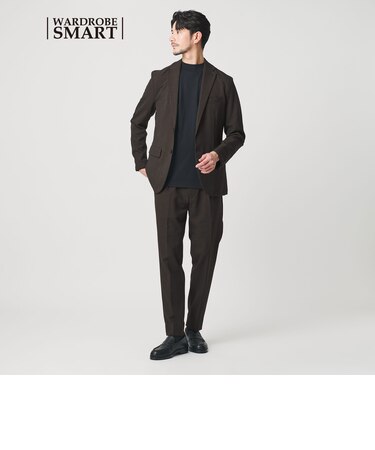 【WEB限定 WARDROBE SMART】LANATEC セットアップ/背抜きジャケット&イージーパンツ