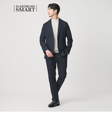 【WEB限定 WARDROBE SMART】LANATEC セットアップ/背抜きジャケット&イージーパンツ