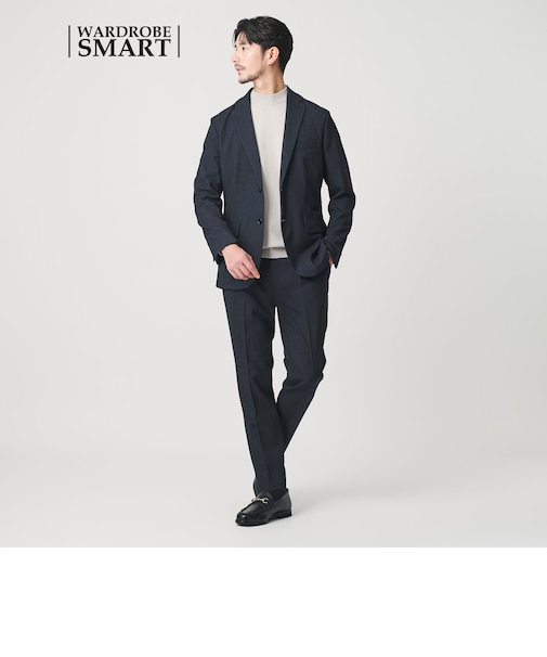 【WEB限定 WARDROBE SMART】LANATEC セットアップ/背抜きジャケット&イージーパンツ